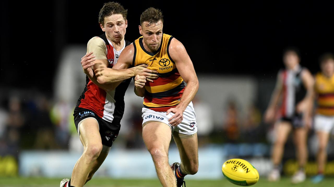 Brodie Smith is expected to play this weekend despite suffering back spasms. Picture: Albert Perez/AFL Photos/via Getty Images