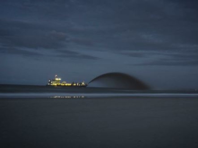 The dredge by night captured by @MICHAELZEDONGERADO Picture: Instagram