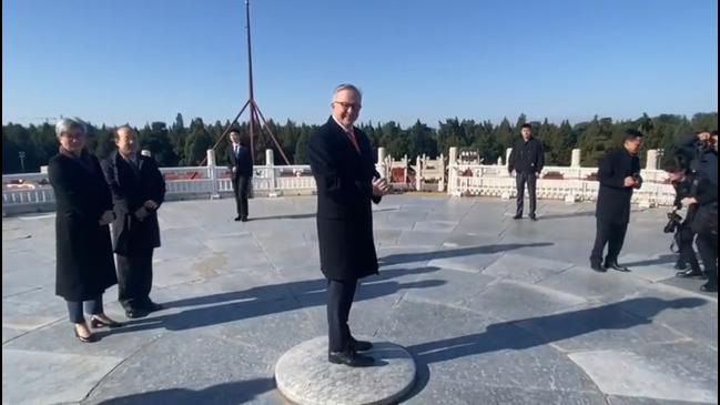 Prime Minister Anthony Albanese visits the Temple of Heaven in Beijing