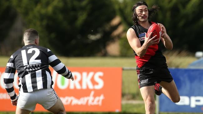 Trent Stead in action for Riddell. Picture: Hamish Blair