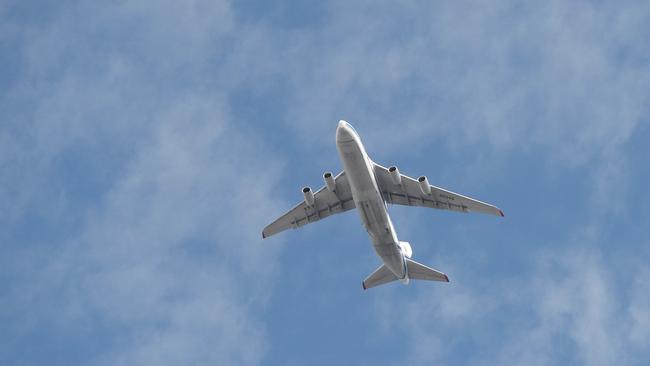 Antonov-124-100 over Rockhampton airport.Photo Allan Reinikka / The Morning Bulletin