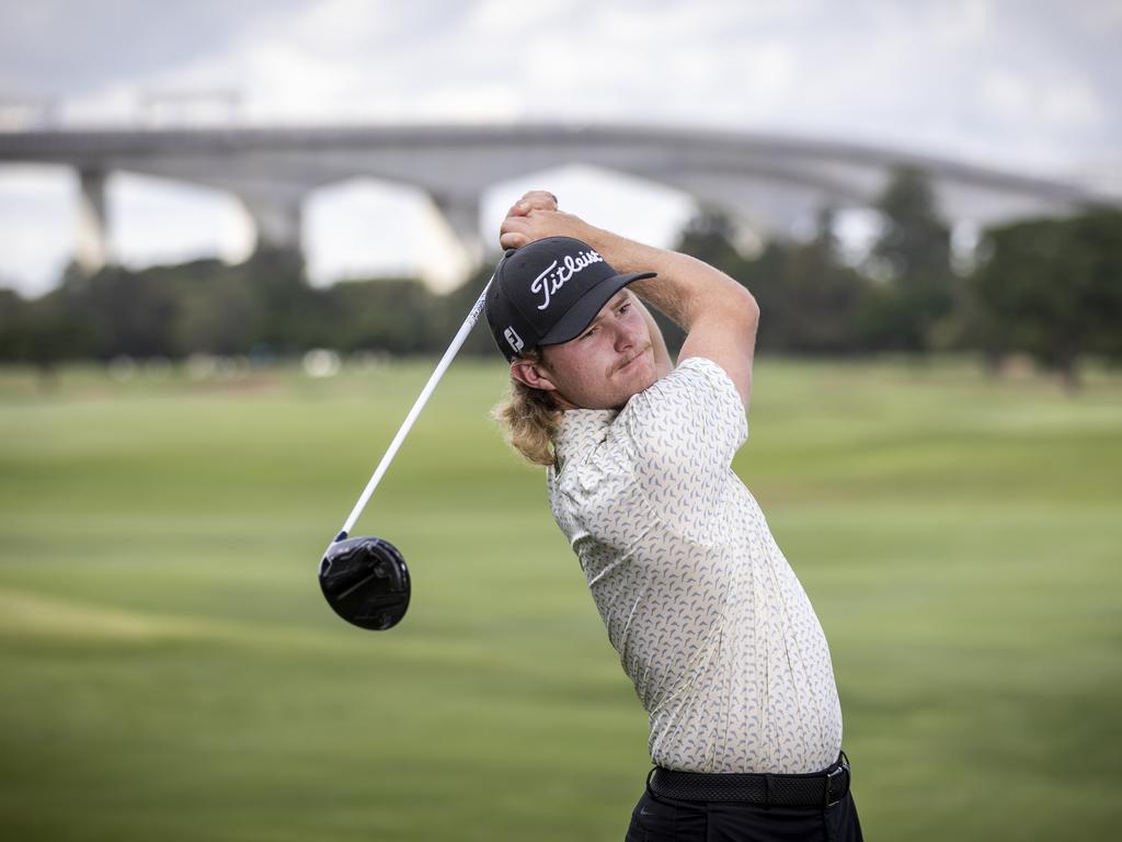 PGA Tour of Australasia Order of Merit winner Jed Morgan is preparing to tee off in next month’s US Open. Picture: NewsWire/Sarah Marshall