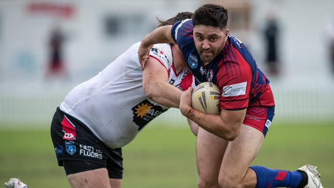 Leon Longbottom scored a crucial try for Collegians. Picture: Julian Andrews.