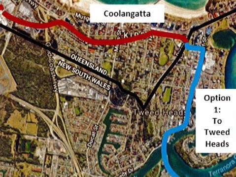 The proposed Tweed light rail line - Set to utilise the former Nerang-Tweed Railway.