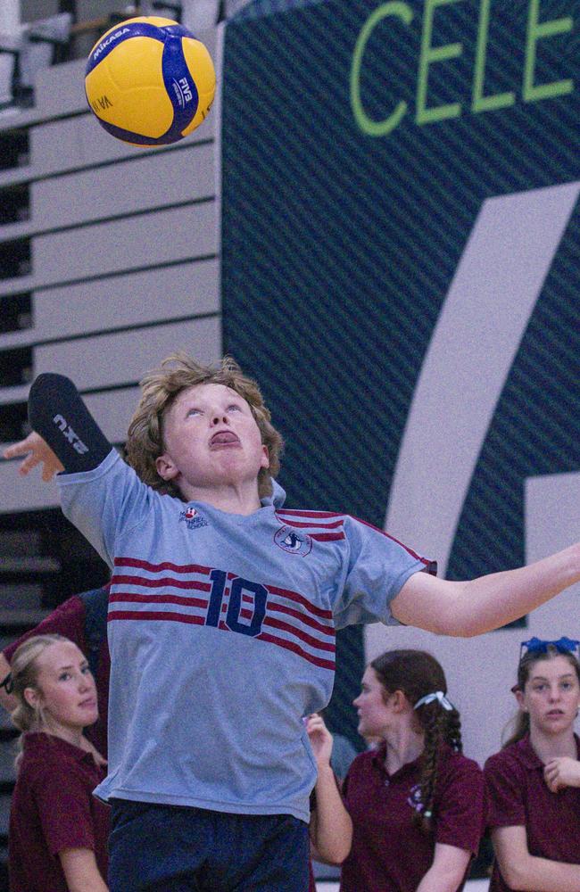 The Australian Volleyball Schools Cup is being played at the Gold Coast Sports and Leisure Centre in Carrara. Picture: Glenn Campbell
