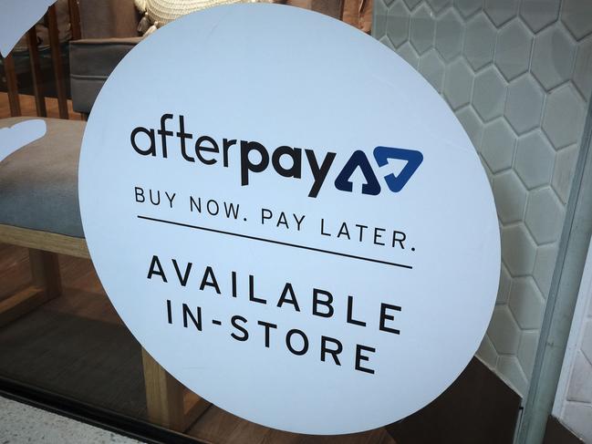 The Reserve Bank will investigate whether retailers should be able to charge a customer for using buy now, pay later services such as Afterpay. Picture: AAP