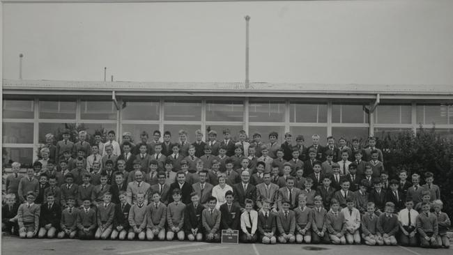 Doveton High School. An old school photograph from the 1950s.