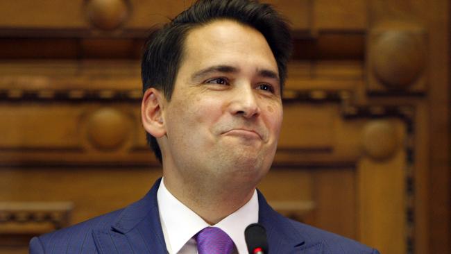 Conservative challenger Simon Bridges. Picture: AP