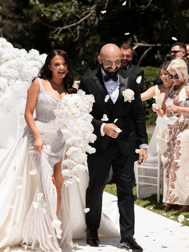 Alexia with her ‘best friend’ and new husband David Milky. Picture: Emilio B Photography.