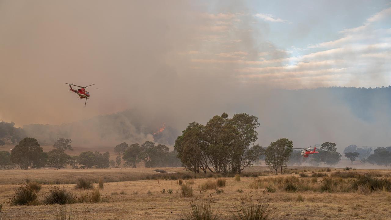 Bayindeen-Rocky Road fire has been burning for over a week. Picture: Forest Fire Management Victoria