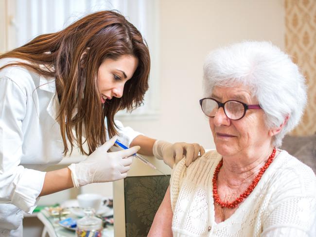 Residents having their seasonal flu vaccinations is important for aged care providers planning for a possible coronavirus outbreak.