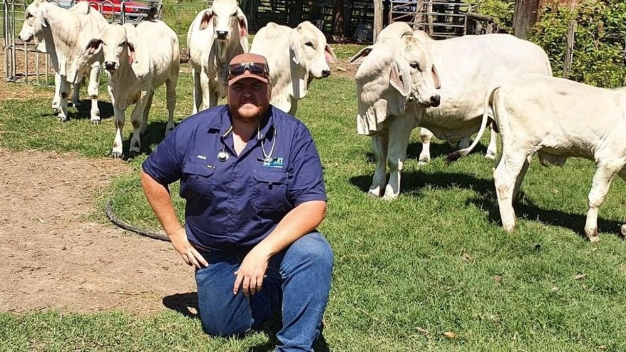 Dr Jason Mansfield BVSc enjoys all aspects of veterinary medicine and when he is not working enjoys going back to the family property to work with his family's stud brahman herd and free-range pig operation. Picture: Supplied