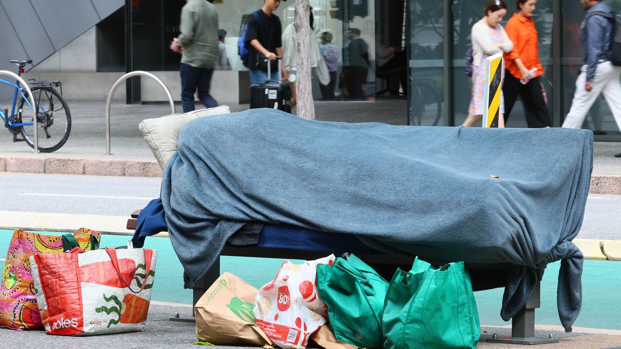 Homelessness Australia’s submission to the National Housing and Homelessness Plan demands a commitment to end homelessness in a decade. Picture: NCA NewsWire/Tertius Pickard