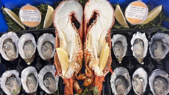 Peninsula Fresh Seafood is about to start selling fresh fish like these oysters and crayfish from the Sorrento foreshore. Picture: Peninsula Fresh Seafood