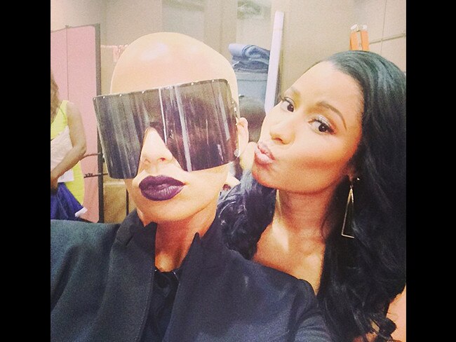 BBMA 2014: Model Amber Rose and rapper Nicki at the Billboard Music Awards 2014. Picture: Instagram