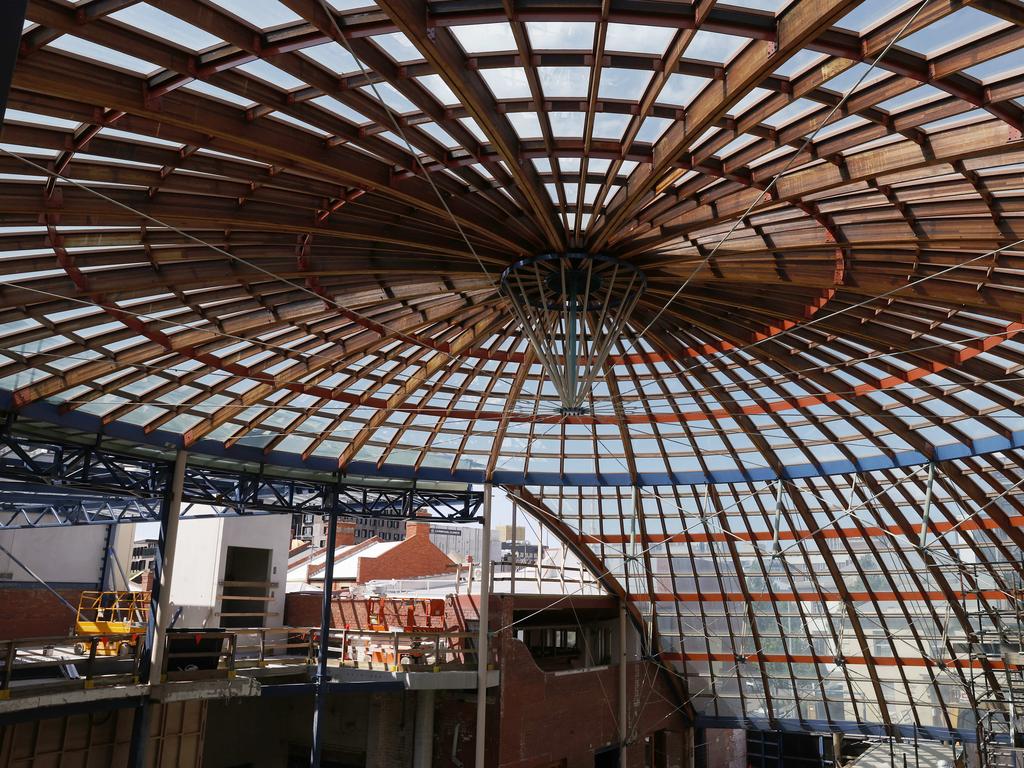 Update on the progress of work being done on the old forestry building to make it ready for staff and students from UTAS. Picture: Nikki Davis-Jones