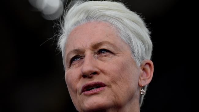 Dr. Kerryn Phelps concedes defeat to Liberal candidate for Wentworth Dave Sharma as she is joined by her supporters in Double Bay in Sydney, Monday, May 20, 2019. Scott Morrison and the Coalition have claimed a majority victory in the Federal Election, winning at least 76 seats after Dave Sharma re-claimed Wentworth for the Liberals.  (AAP Image/Dean Lewins) NO ARCHIVING