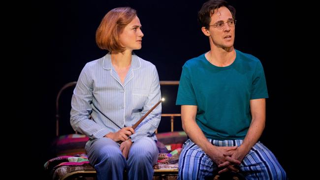 Lucy Goleby as Ginny Potter and Gareth Reeves as Harry Potter in the Australian production of Harry Potter and the Cursed Child. Picture: Matt Murphy<br/>