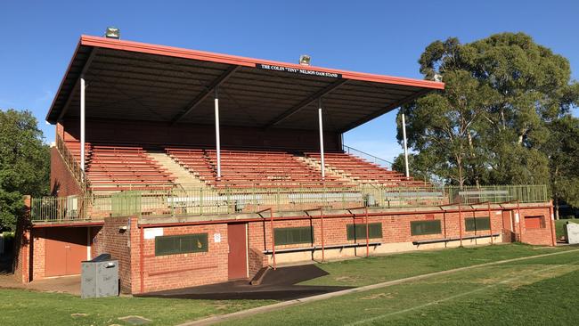 How the grandstand looks now.