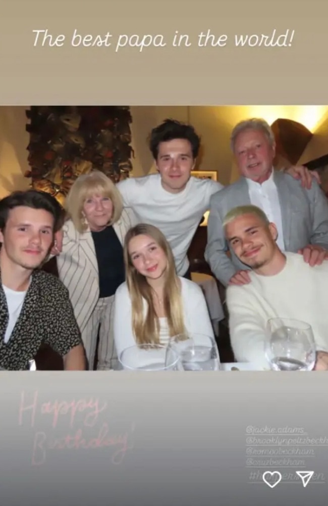 Victoria shared several throwback photos of her family in honour of her dad’s birthday. Picture: Instagram