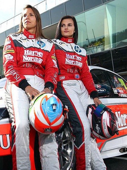 Ex- Supercar driver Renee Gracie (right) in an Instagram post. Picture: Instagram