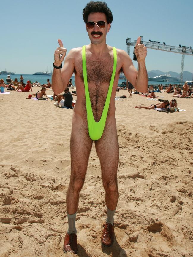 Actor Sacha Baron Cohen’s character Borat brought the mankini to worldwide prominence nearly 20 years ago.