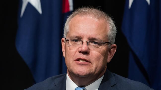 Prime Minister Scott Morrison says when it comes to China, Australia will be “measured, careful and put the national interest first”. Picture: Marc McCormack/AAP