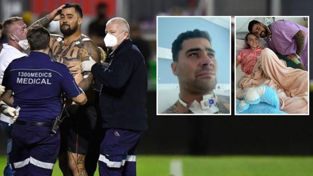 Andrew Fifita required life-saving surgery for a fractured larynx.