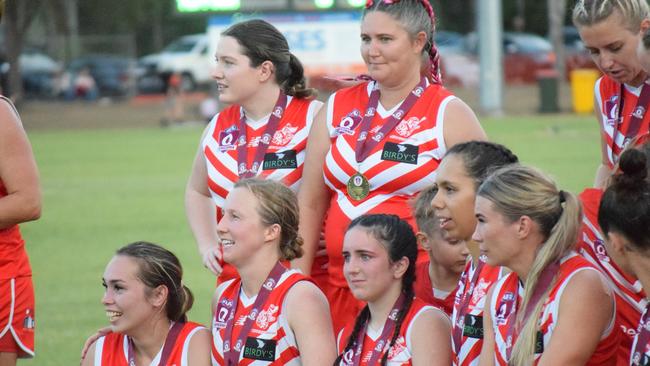 A victorious Yeppoon team after their battle with the Panthers.