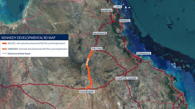 Advance Cairns' 2024-25 federal budget submission calls for the completion of the Kennedy Developmental Road (Hann Hwy), which requires about 10.8km of sealing works at a cost of $30m.