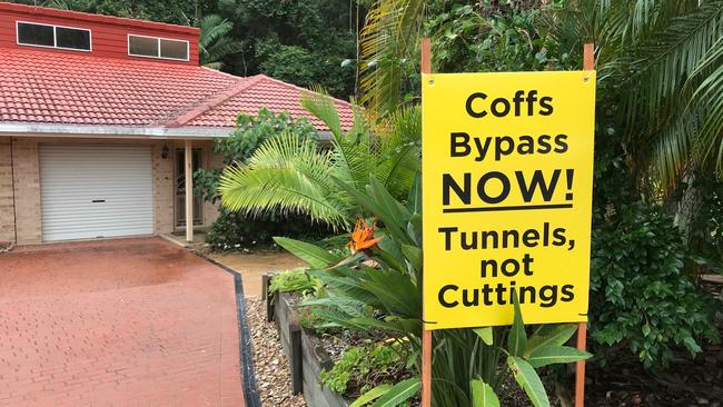 The Coffs Bypass Action Group campaigned for tunnels over cuttings.