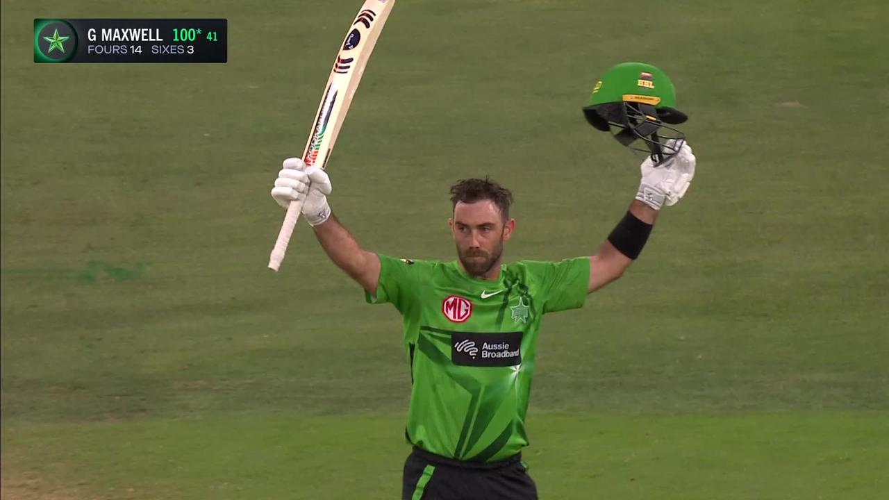 Glenn Maxwell has brought up an epic BBL century.