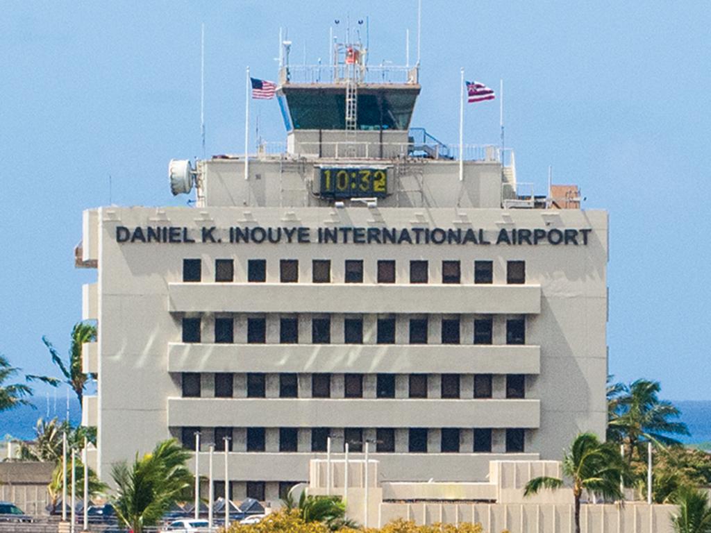 Daniel K Inouye International Airport where Nikki was detained. Picture: Hawaii.gov