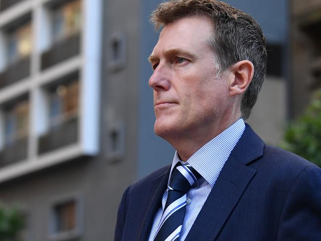 SYDNEY, AUSTRALIA - NewsWire Photos MARCH, 30, 2021: Former attorney-general Christian Porter seen outside the Supreme Court in Sydney. Picture: NCA NewsWire/Joel Carrett