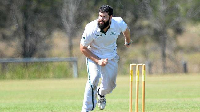 Frenchville captain Joe McGahan. Picture: Chris Ison ROK270915ccricket5