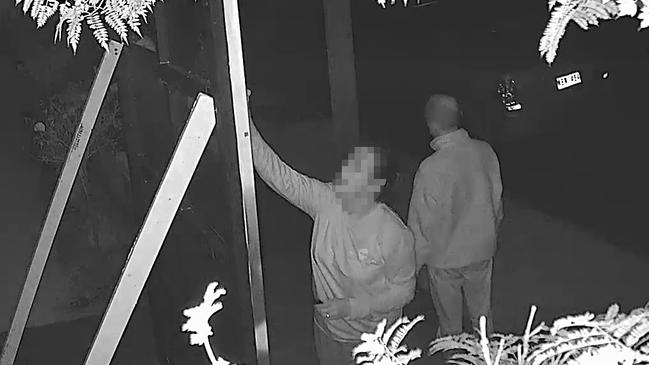 CCTV video showing someone defacing a Josh Frydenberg poster.