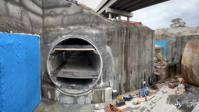 The multi-billion dollar West Gate Tunnel is scheduled to open late next year, which could have a Rozelle-style flow-on impact for traffic. Picture: David Caird