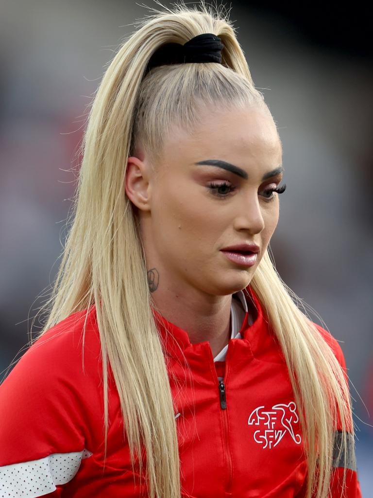 World Cup: Alisha Lehmann is judged for wearing make-up