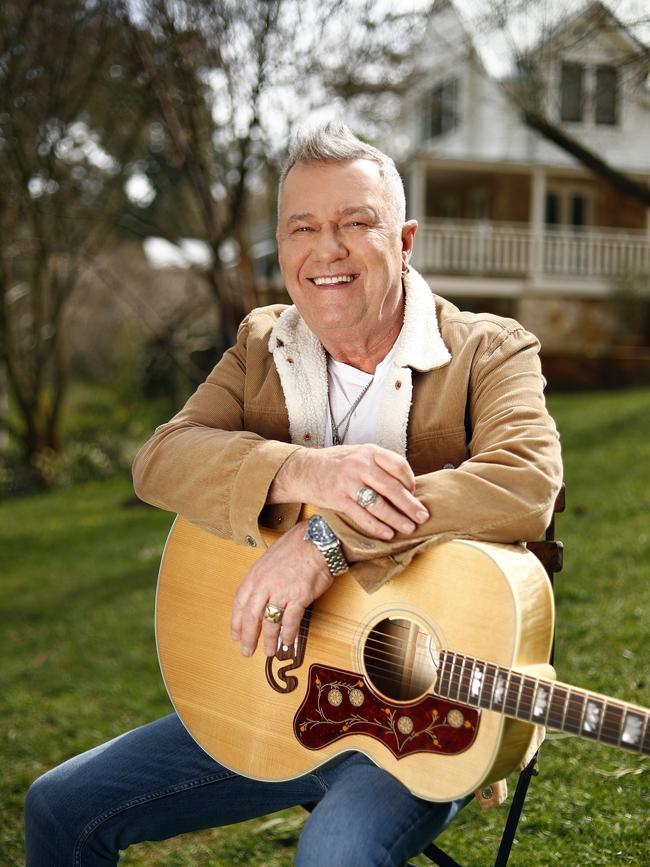 Jimmy Barnes at his NSW Southern Highlands home during COVID-19. Picture: Sam Ruttyn