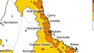 The heatwave situation for three days starting Tuesday, January 14 2025. Picture: Bureau of Meteorology