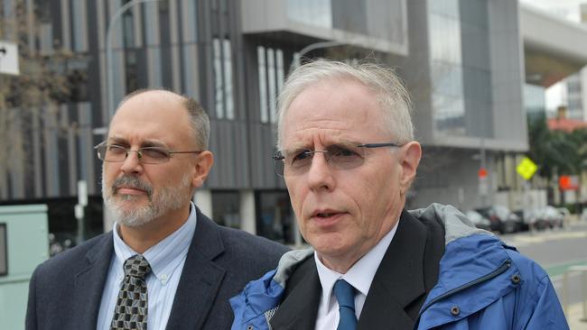 RAH acting head of radiology, Dr Jim Buckley, leaves the Coroners Court last week after giving evidence at the inquest. Picture: AAP Image/David Mariuz