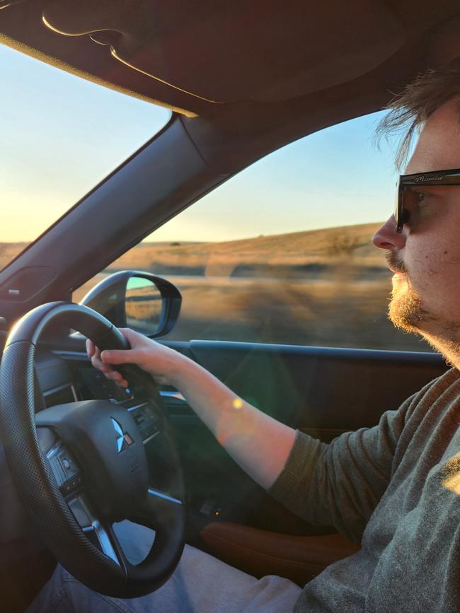 I was able to recharge the battery on the long drive. Picture: Ben Graham/news.com.au