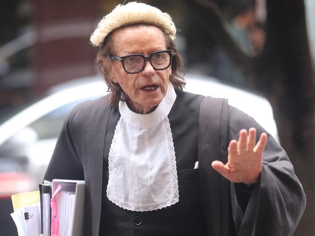 Charles Waterstreet said his wig was given to him by the late Lionel Murphy QC. Picture: John Grainger