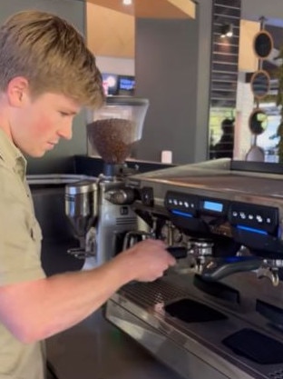 Robert Irwin worked a shift at the cafe at Australia Zoo.