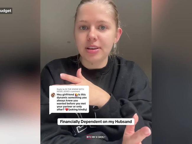 Young woman reveals why she wants to be financially dependent