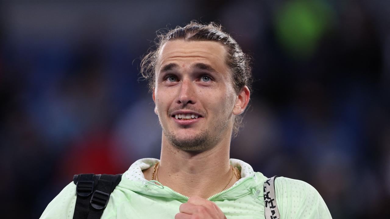 Don’t you know who I am? Alexander Zverev had a run-in with security after his win. Picture: Getty