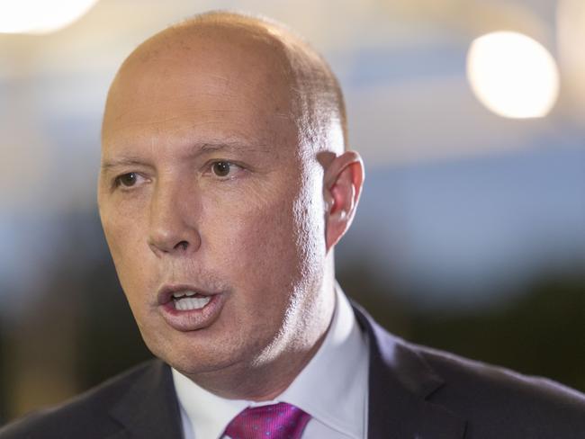 Peter Dutton’s big spend in Dickson appears to be paying off. Picture: AAP/Glenn Hunt