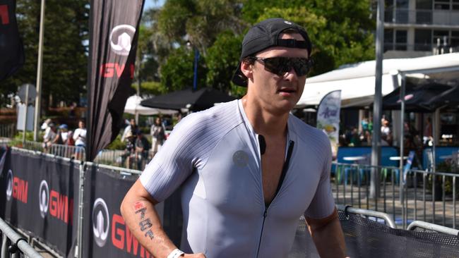 Athletes at the Sunshine Coast Ironman 70.3 2023.