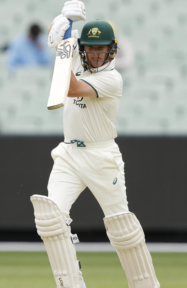 Marcus Harris has a big chance to advance his claims for the Australian men’s Test opening role. Picture: Darrian Traynor/Getty Images