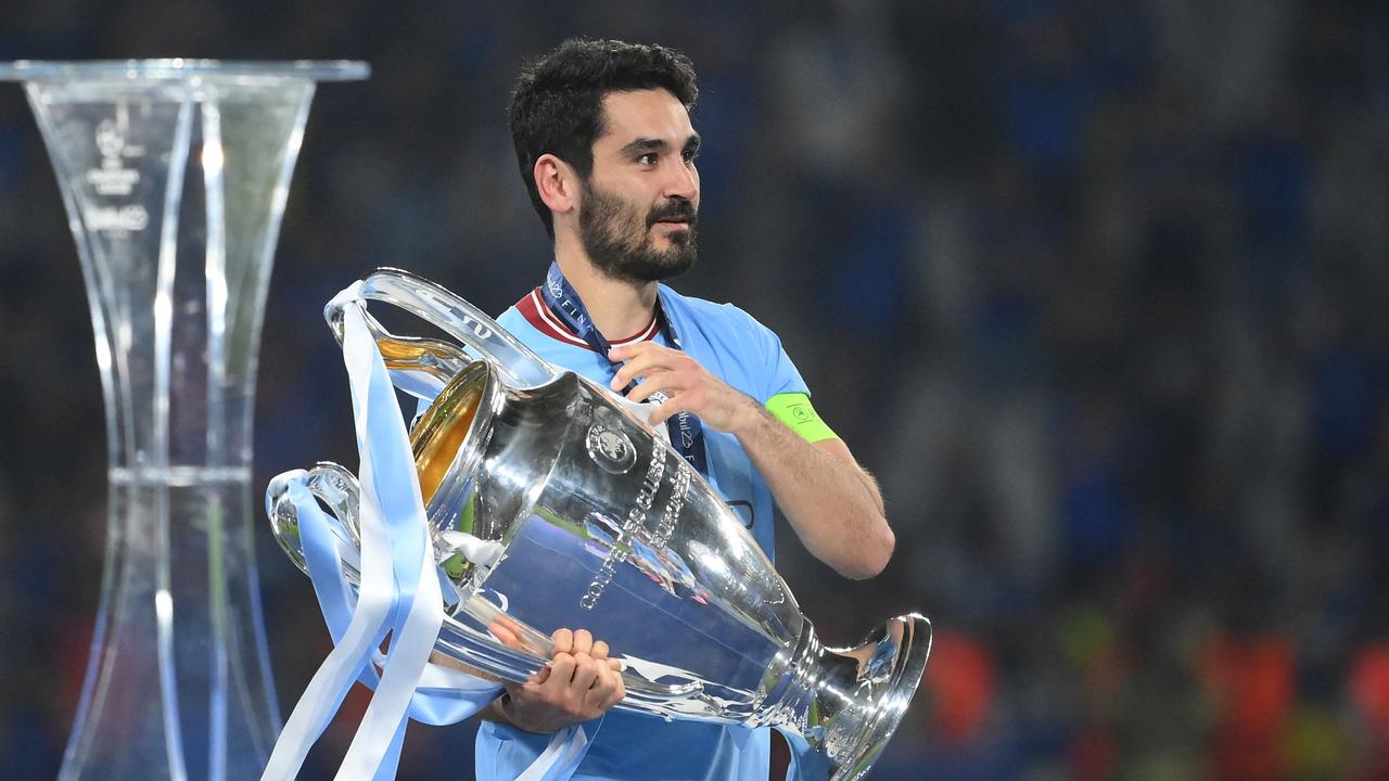 Gundogan is set to leave City after helping them win the treble. (Photo by FRANCK FIFE / AFP)